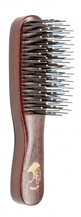 Расчёска-щётка для волос I LOVE MY HAIR &quot;Барбарусса&quot; 0409-1904-04 деревянная вишневая XS