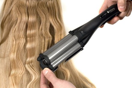 Профессиональные щипцы для волос Hairway Black &amp; Silver  04012